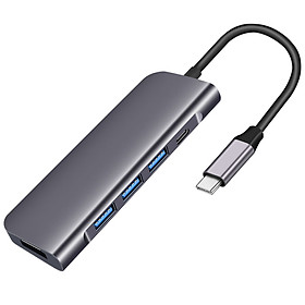 5-in-1 Docking Station Type C To Hdmi Usb 3.0 Docking Station For Macbook Ipad Pro