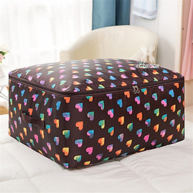 Túi đựng quần áo chăn màn size Lớn 60x50x28cm, 2 lớp vải dù, chống ẩm, khóa kéo quai sách chắc chắn