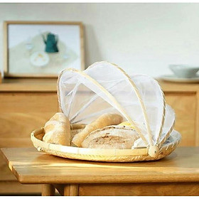 Mua (Size 45cm) Mẹt tre lồng bàn để món ăn chán ruồi