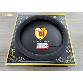 Bọc vô lăng cao cấp Macsim mã 8855 màu đen đỏ