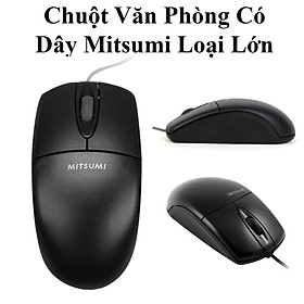 Chuột Có Dây Mitsumi Loại Lớn Thiết Kế Tinh Tế - Hàng Chính Hãng
