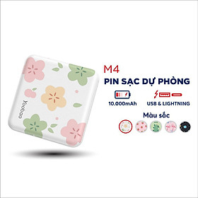 Pin sạc dự phòng Yoobao M4 mini 10000mAh Pin Li-Polymer 2 đầu vào 2 đầu ra cho điện thoại máy tính bảng.... - HÀNG NHẬP KHẨU