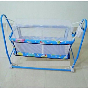 Mua Nôi điện Võng xếp 2 Trong 1 Quang Hưng (Tặng kèm 2 dây coroa+ võng + màn chống muỗi cho bé) Hàng Việt Nam