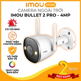 Hình ảnh Camera IMOU Bullet 2S, Camera Ngoài Trời, Khẩu độ lớn F1.0, Chống nước IP67, Chuẩn nén H265, Theo dõi chuyển động, Quay Màu ban đêm - Hãng Chính Hãng