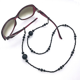Glasses chain dây kính chuỗi hạt châu đen và trắng dây đeo chống rơi vỡ kính dây đeo khẩu trang airpod