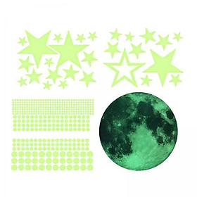2-6pack 435pcs Glow In The Dark Stars Planets Wall Stickers Decal Luminous Kids