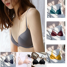 Áo Ngực Nữ Lụa Sữa Tàng Hình Không Gọng Đệm Mỏng Chống Hở Viền Ôm Trọn Vòng Ngực 239