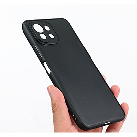 Hình ảnh Ốp lưng silicon dẻo màu đen bảo vệ camera cho Xiaomi Mi 11 Lite - Hàng Nhập Khẩu