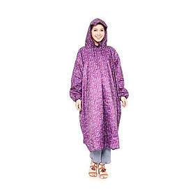 Mua Áo Mưa Bit hoa văn vải dù cao cấp (màu sắc ngẫu nhiên)