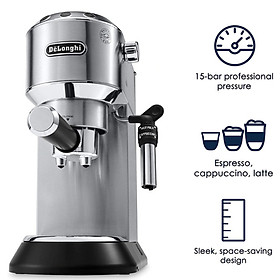Máy pha cà phê thương hiệu Delonghi EC685.M công suất 1300W pha chế được Espresso, Cappuccino – Hàng Nhập Khẩu