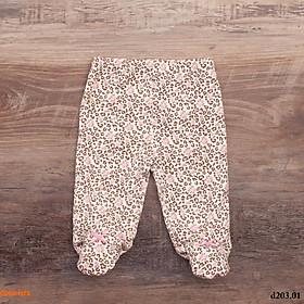 Quần dài liền bàn chất liệu cotton mềm mịn cực xinh cho bé yêu