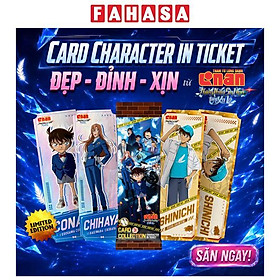 Bộ Thẻ Sưu Tập - Collectible Card In Card Collection Conan Movie 29 - Character In Ticket (3 Cards Ngẫu Nhiên/Túi)