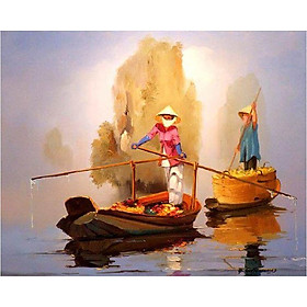 Mua Tranh sơn dầu những tà áo dài