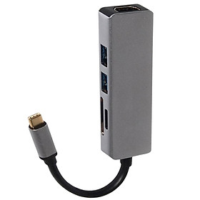 Multi-function 5-in-1 Type C to HDMI USB3.1 SD TF Adapter for Macbook Air