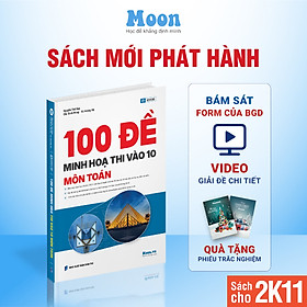 Sách bộ đề ôn thi vào 10 môn Toán, Văn, Tiếng Anh, Khoa học tự nhiên - MoonBook