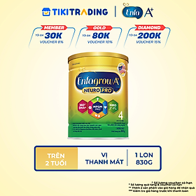 Sữa bột Enfagrow A+ Neuropro 4 830g với DHA giúp phát triển não bộ cho trẻ từ 2–6 tuổi