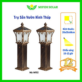 Mua Đèn Trụ Sân Vườn Hình Tháp 3 Chế Độ Màu Size 68cm mã MF02