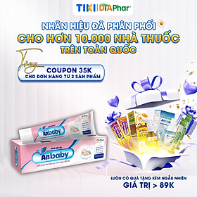 KEM BÔI ANBABY HỖ TRỢ GIẢM HĂM DA, BAN ĐỎ, NGỨA DA CHO BÉ TUÝP 10G