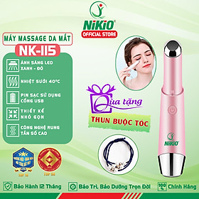 Bút Massage Mắt, Máy Mát Xa Môi Nhiệt Nóng Nikio NK-115 - Giảm Nếp Nhăn Và Thâm Quầng Mắt, Mỏi Mắt Hiệu Quả