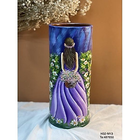 Mua Bình cắm hoa  sản phẩm vuốt tay và vẽ thủ công. Gốm sứ Bát Tràng cao cấp.