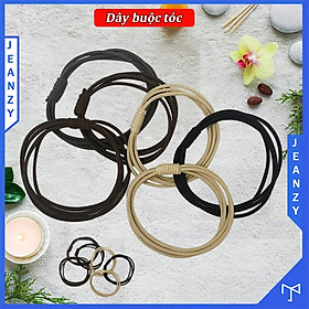 Set dây buộc tóc loại 4 dây màu vintage phong cách Hàn Quốc