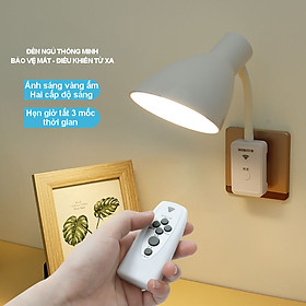 Mua Đèn ngủ thông minh điều khiển từ xa 3 cấp độ sáng  chế độ hẹn giờ 3 mốc thời gian  220V/9W  ánh sáng vàng ấm -
