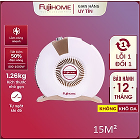 Mua Quạt sưởi ấm Nhật Bản không khô da Fujihome  lò máy sưởi điện mini cầm tay không đốt oxy mùa đông an toàn cho bé không dầu gốm tiết kiệm điện - Hàng Nhập Khẩu