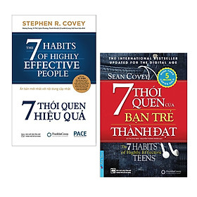 Combo Sách Tạo Lập Thói Quen: 7 Thói Quen Hiệu Quả (Tái Bản) + 7 Thói Quen Của Bạn Trẻ Thành Đạt (Tái Bản 2019) - (Bộ 2 Cuốn Sách / Sách Tư Duy, Kỹ Năng Sống / Tặng Kèm Postcard Greenlife)