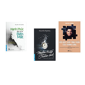 Combo 3 cuốn sách: Hạnh Phúc Đến Từ Sự Biến Mất + Muôn Kiếp Nhân Sinh + Bảy quy luật tinh thần của thành công (Tái Bản)