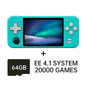 POWKIDDY RGB10 Pro Portable Retro Máy chơi game cầm tay Máy chơi trò chơi điện tử cổ điển Màn hình IPS 3,5 inch Trò chơi giả lập PS1 chơi game Màu sắc: Xanh dương 64G