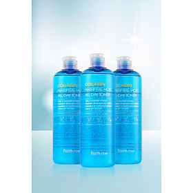 Nước hoa hồng collagen _ Farmstay Collagen Water Full Moist All Day Toner 500ml