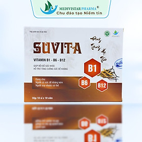 Combo 2 Hộp Viên Đạm Bổ SUVITA Bổ Sung Vitamin Tăng Cường Sức Khỏe, Nâng Cao Đề Kháng 100 Viên/Hộp