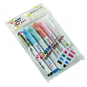 Bút màu nước tẩy được 5 màu Kèm bút tẩy trắng