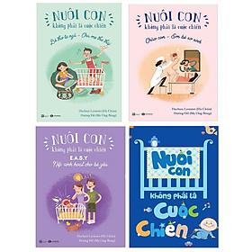 [Download Sách] Combo sách nuôi con không phải cuộc chiến (bộ 4 cuốn) tặng cuốn truyện song ngữ chú bé bánh gừng