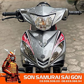 Mua Sơn SAMURAI KUROBUSHI K414* MÀU XÁM KIM LOẠI chính hãng dành cho xe máy