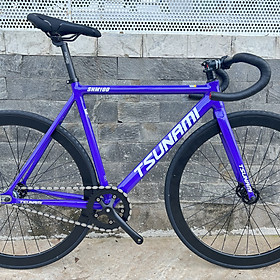 Xe đạp fixed gear TSUNAMI SNM100 cơ bản - Màu tím