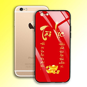 Ốp Lưng Họa Tiết Màu Vàng Ánh Kim cho điện thoại Iphone 6 / 6S - 03001 7997 TAILOC05 - Tài Lộc - Hàng Chính Hãng