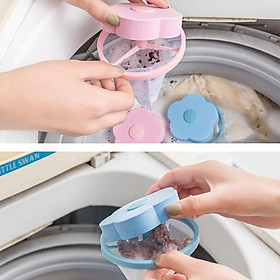 Túi Lưới Lọc Cặn Bẩn Rác Máy Giặt Hình Hoa - Phao Lọc Gom Cặn,Tóc, Bông Quần Áo Lồng Giặt
