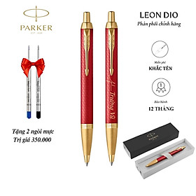 Bút Ký Tên Parker, Viết Bi Kí Cao Cấp IM Premium Red GT Ballpoint Pen 2143644, Khắc Tên Chữ Miễn Phí, Quà Tặng Cho Sếp