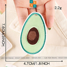 Patch ủi quần áo QUẢ BƠ fan Jenny Huỳnh cực kì dễ thương, dán Vali, tủ lạnh, Sticker miếng dán cute xinh xắn, hot