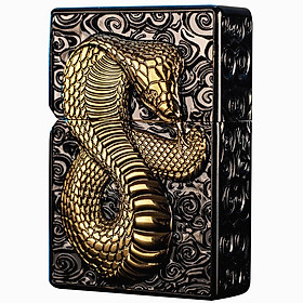 Mua Vỏ Hột Quẹt Bật Lửa Xăng Đá Zorro Z91272 Hình Rắn 3D Đẹp Độc Lạ - Dùng Xăng Bấc Đá Cao Cấp