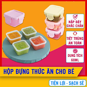 Mua Hộp Trữ Đồ Ăn Dặm Cho Bé Inbear 60ml  Hộp Trữ Đông  Nắp Đậy Chắc Chắn  Khay Trử Đựng Thức Ăn