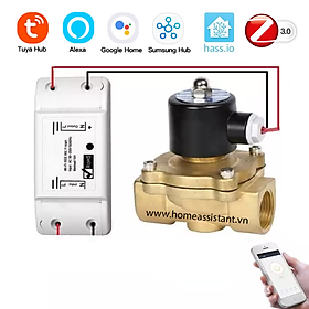 Mua Van Điện Từ Đóng Mở Nước Zigbee 3.0 Tuya Phi 21 27 34 ZVDT