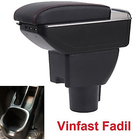Hộp tỳ tay dành cho ô tô cao cấp Vinfast Fadil tích hợp 7 cổng USB 