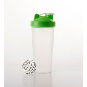 Bình lắc tập gym bình nước shaker thể thao 600ml có quả cầu lò xo giúp hòa tan sữa bột và chất khó tan