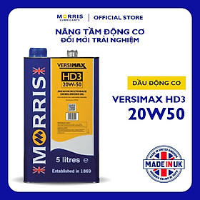 Dầu Nhớt Cao Cấp Cho Động Cơ Diesel Công Suất Lớn - Morris Lubricants Versimax HD3 20W-50 / Can 5L