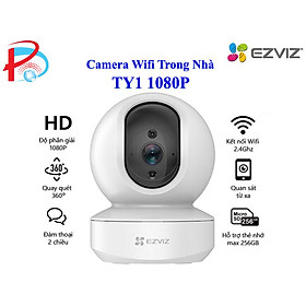 Camera IP Wifi Trong Nhà Ezviz TY1 2MP Quay Quét 360 độ, Đàm Thoại 2 Chiều - Hàng chính hãng