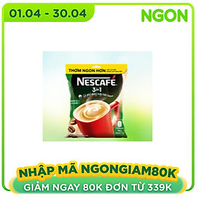 [Chỉ Giao HCM] Cà phê rang xay hòa tan Nescafé 3in1 đậm vị cà phê (Bịch 46 gói x 17g)