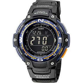 Đồng Hồ Nam Quartz Casio Twin Sensor SGW-100-2BCF Màn Hình Kỹ Thuật Số