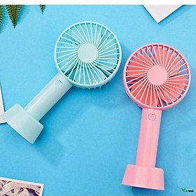 Mua Quạt Cầm Tay Có Đế - Quạt Mini (Tặng Pin + Dây Sạc) N9 -dc2878